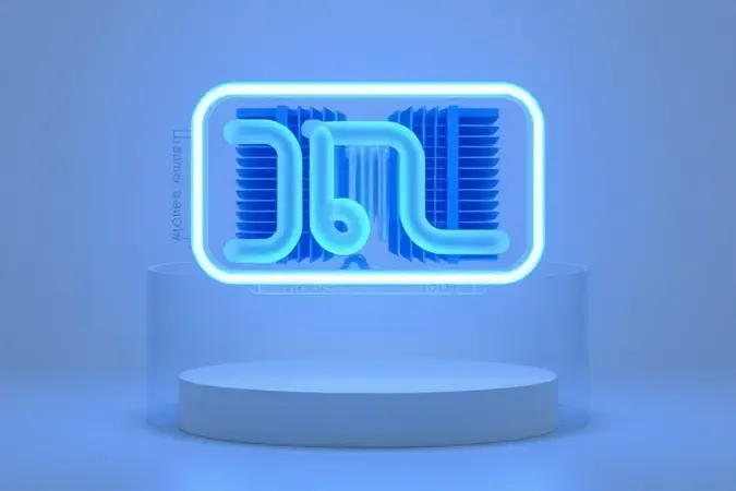 Ilustração 3D conceitual representando sistema de refrigeração e controle térmico de água.