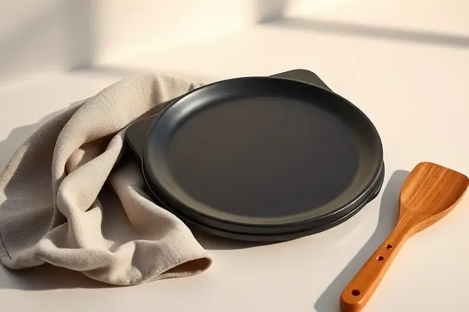Renderização 3D conceitual sobre cuidados essenciais e limpeza da superfície antiaderente da sanduicheira