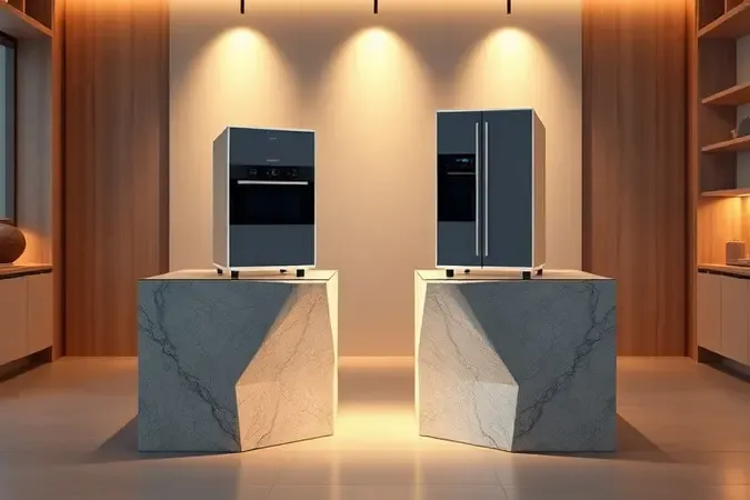 Representação conceitual de custo-benefício e eficiência de eletrodomésticos para cozinha.