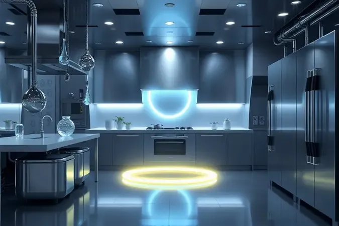 Conceito visual de economia de água e energia em máquinas lava-louças industriais.