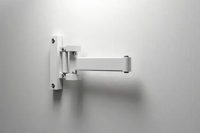 Estrutura conceitual de fixação e amortecimento antivibração para instalação de ventilador de parede.