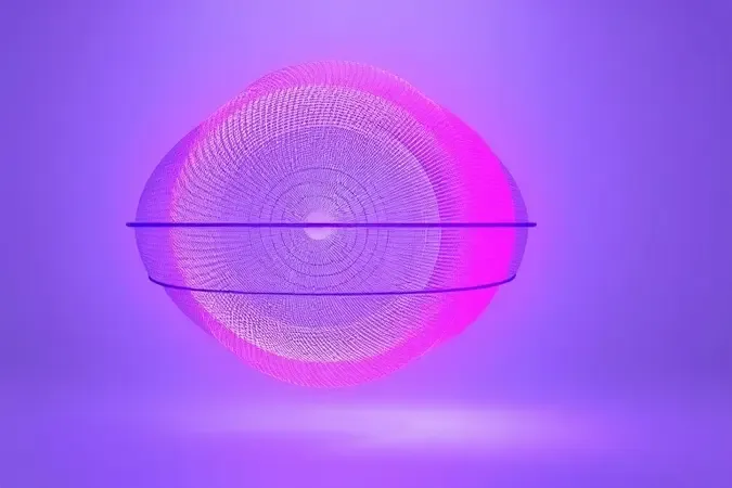 Representação 3D conceitual de tecnologia de filtragem e luz ultravioleta para higienização profunda contra ácaros.